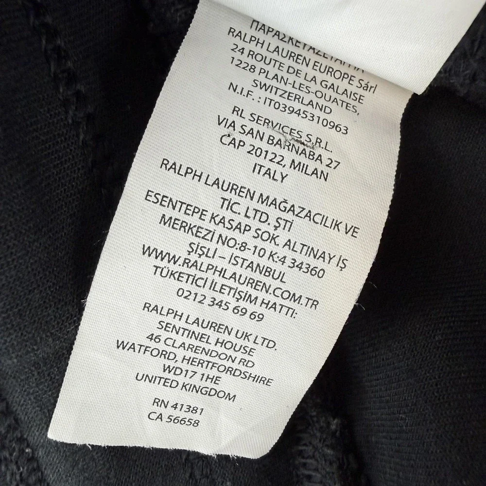 Polo Ralph Lauren Sweatpants Mens XXL Black Fleece Jogger Pants Elastic Waist